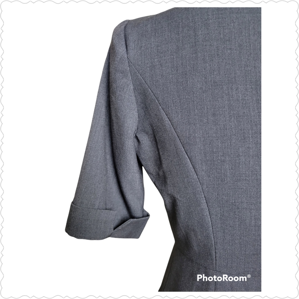 CALVIN KLEIN  Charcoal Sheath Dress, Size 2 - Picture 3 of 5